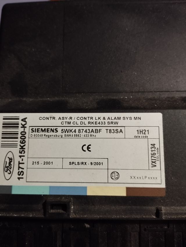 Centralita Confort Ford Mondeo MK3