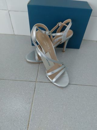 Sandalias MARY PAZ plata 37