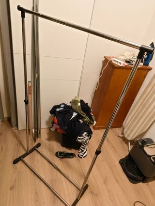 Perchero ropa metalico