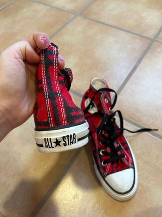 Converse rojas altas talla 37