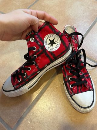 Converse rojas altas talla 37