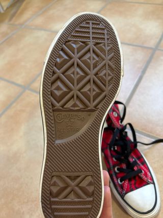 Converse rojas altas talla 37