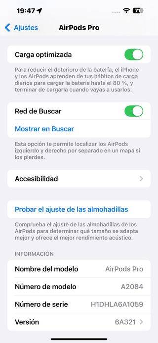 Apple AirPods Pro 1.a generación (2021) #6A1059