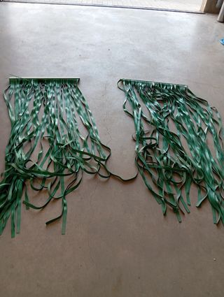 2 Cortinas industriales verdes 15€ las 2 unidas 