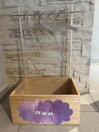 Caja madera personalizada bebé o mascota toy