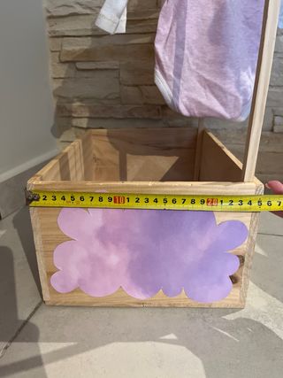 Caja madera personalizada bebé o mascota toy