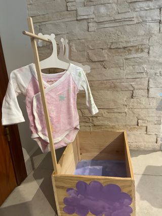 Caja madera personalizada bebé o mascota toy