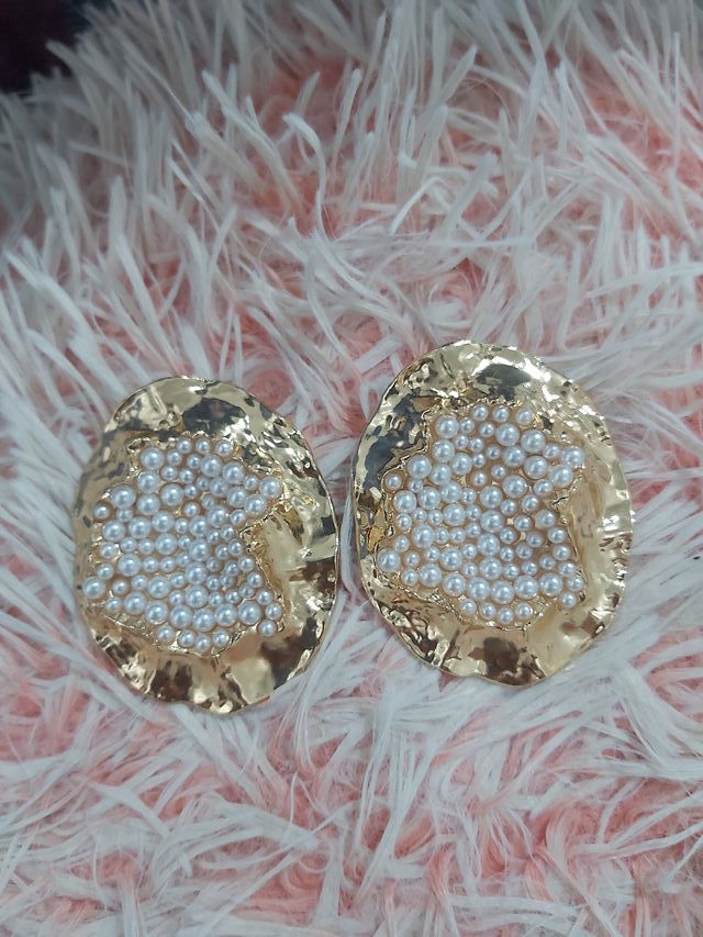 Lindos Pendientes Estilo Zara Ovalados Grandes