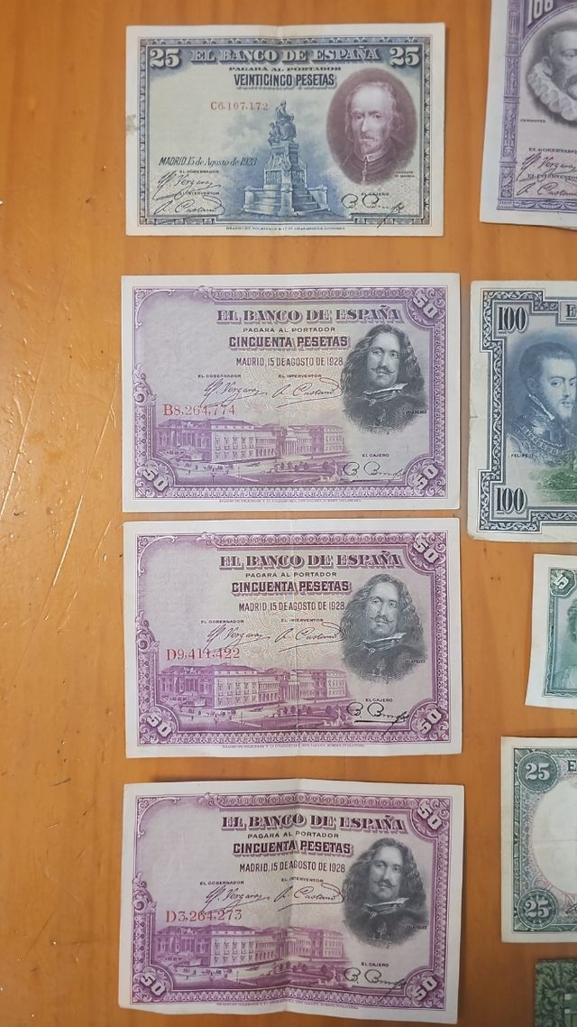 Billetes antiguos España y extranjero