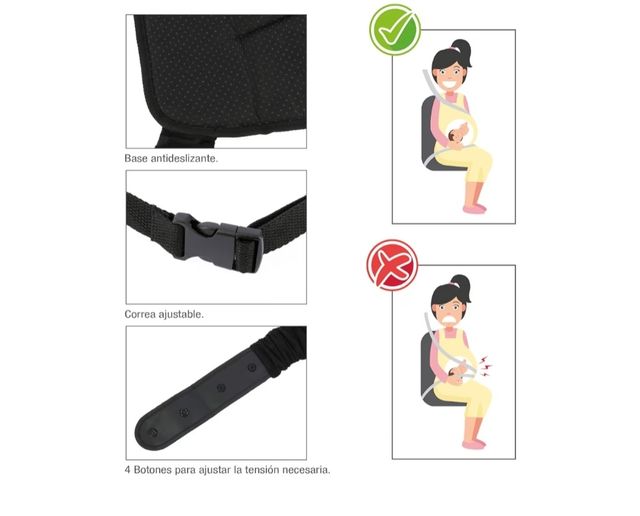 Cojín coche protector cinto embarazada