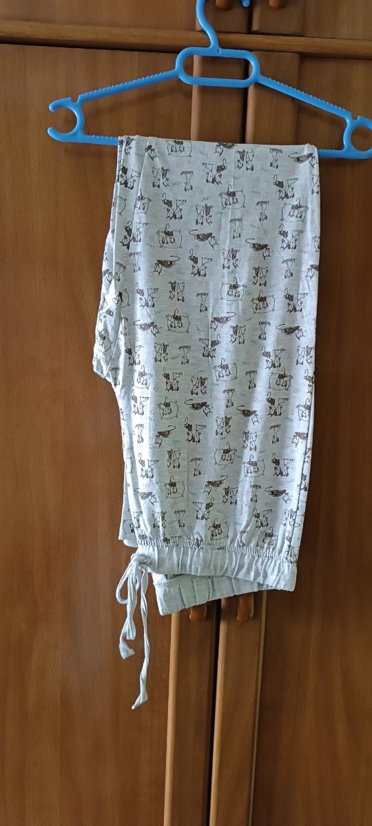 Pijama Women Secret M - Beige/Gris