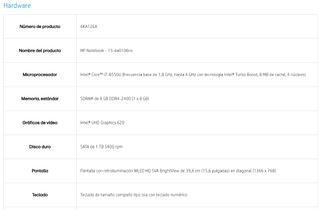 Ordenador portátil HP 1TB Intel i7 x64