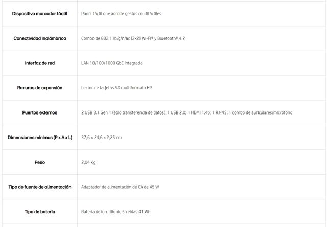 Ordenador portátil HP 1TB Intel i7 x64