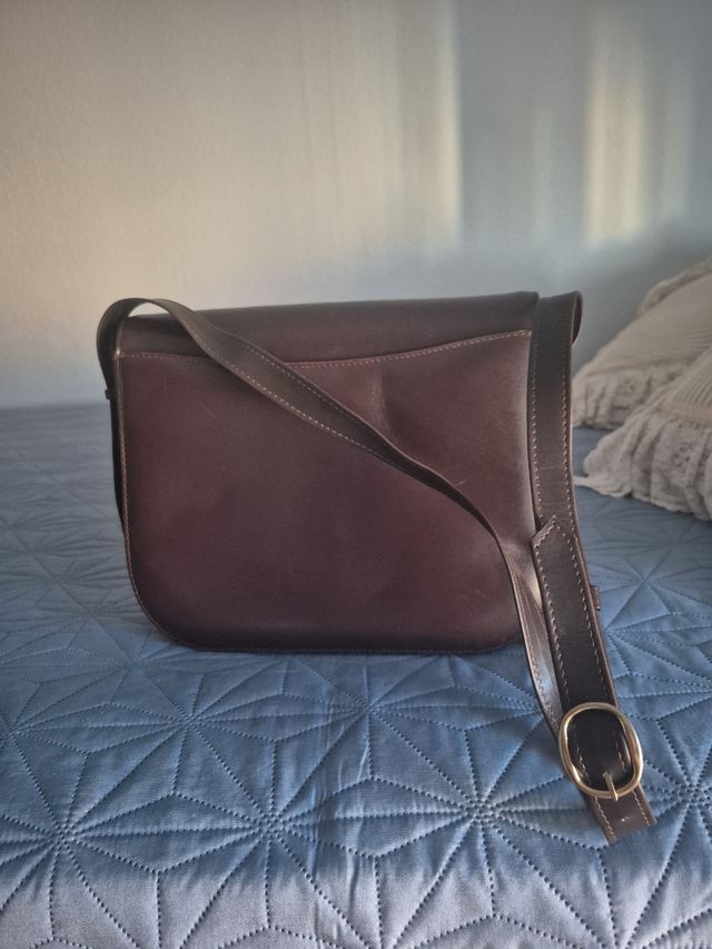 Bolso marrón piel