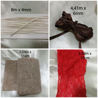 Set nastri decorativi di diverse misure e material