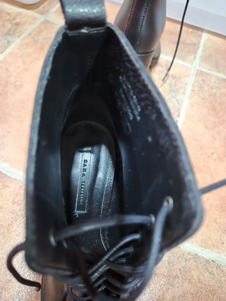 Botines negros Zara - Tacón