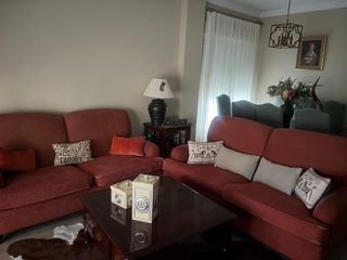 Sofá rojo 3 y 2  - Tejido