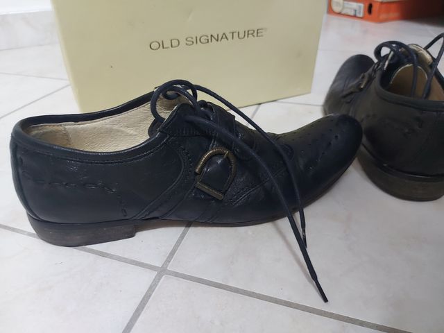 Scarpe pelle nera uomo