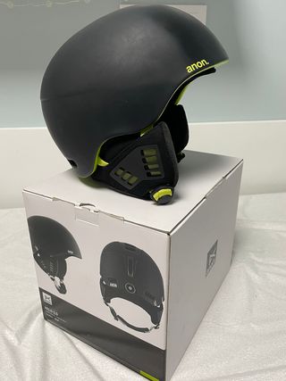 Casco Anon Helo 2.0 Black/Green - Muy poco usado