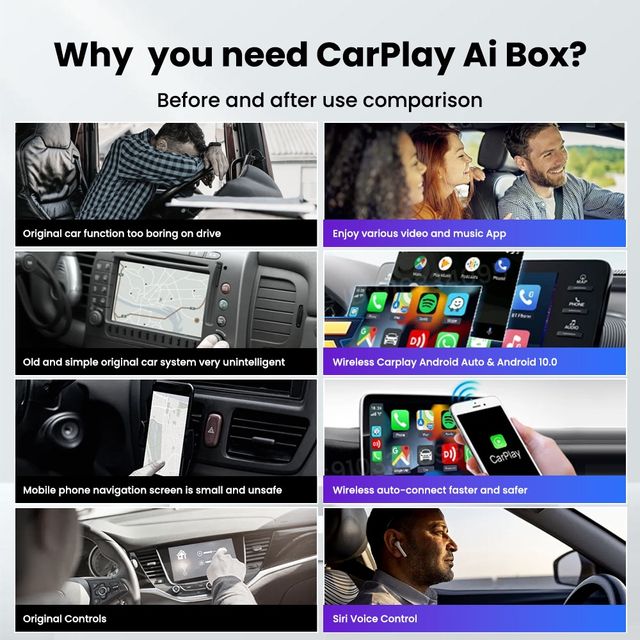 UTRAI AI Box Android, Android Auto y CarPlay