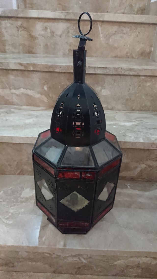 Linternas marroquíes de metal y cristal