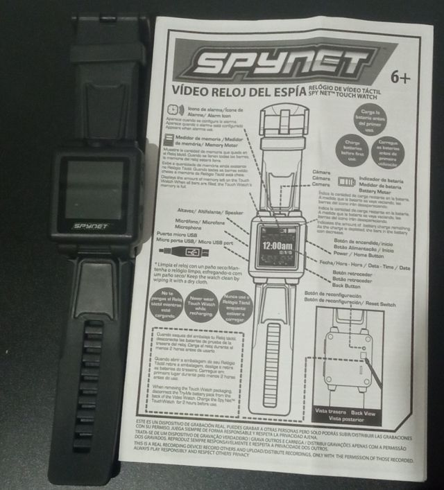 Vídeo Reloj Espía - Spynet