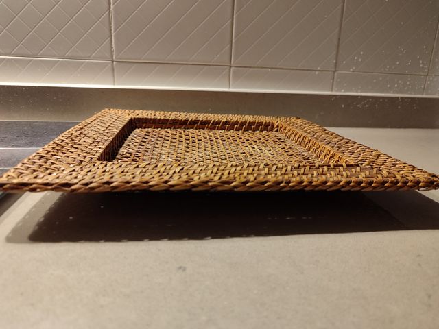 Bandeja Rafia  rectangular
