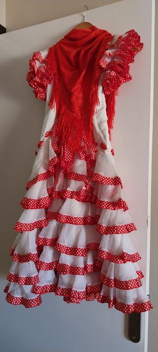 Traje de flamenca 6 años