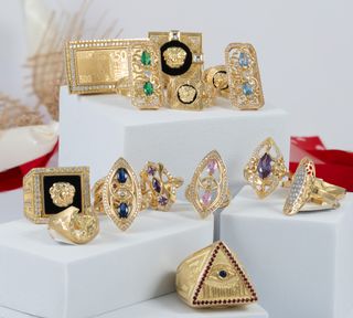 Anillo herradura caballo de oro 18k 750