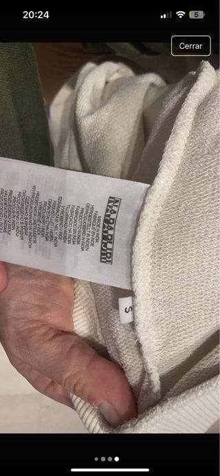 Sudadera Napapijri beige talla s