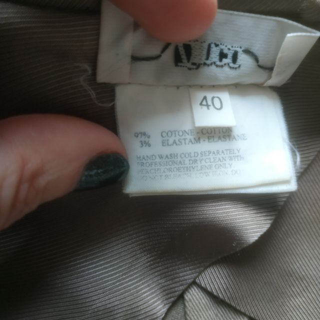 Giacca corta donna colore grigio tortora