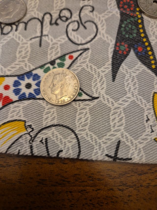 Moneda 5 pesetas con eror