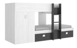 Litera infantil gris y blanca