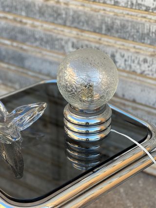 Mesa Tubular Auxiliar Bauhaus Años 70