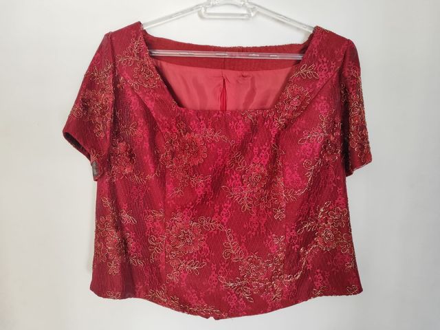 Traje Rojo - Granate 3 piezas boda