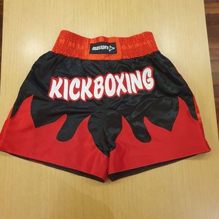 Shorts Kickboxing Masspro - Rojo y Negro