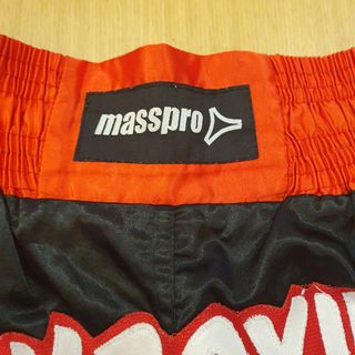 Shorts Kickboxing Masspro - Rojo y Negro