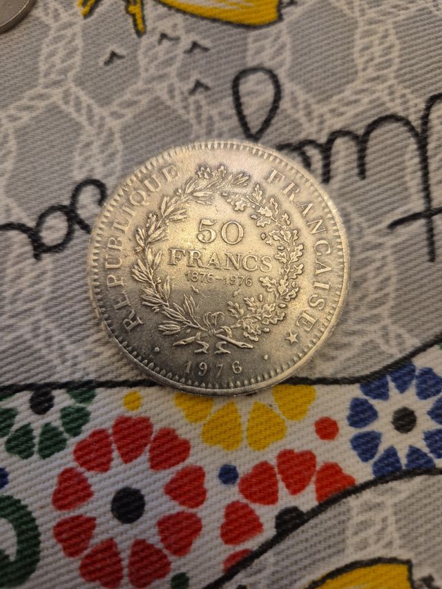 Moneda 50 francos 1975