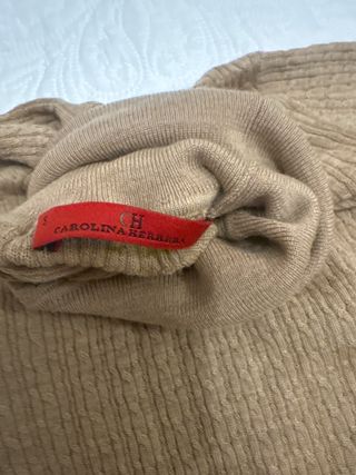 Jersey Carolina Herrera Beige Talla 19
