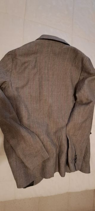 Americana Zara marrón-gris, talla 48