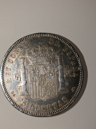 5 pesetas 1899 Alfonso XIII plata