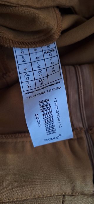 Falda marrón Promod - Talla 42