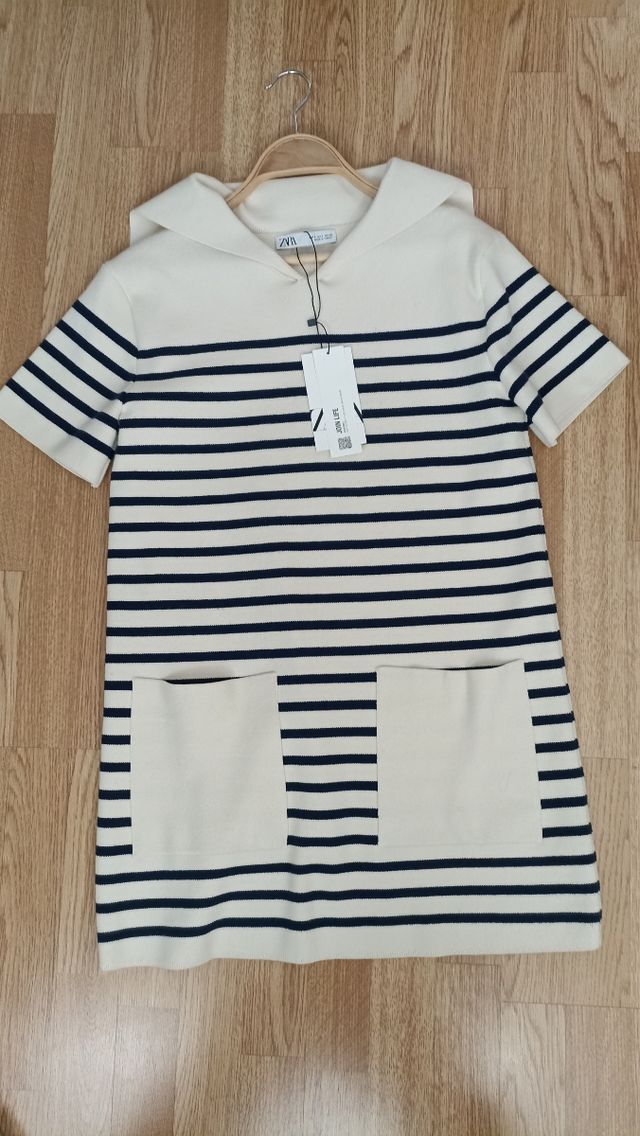 Vestido Zara rayas marineras