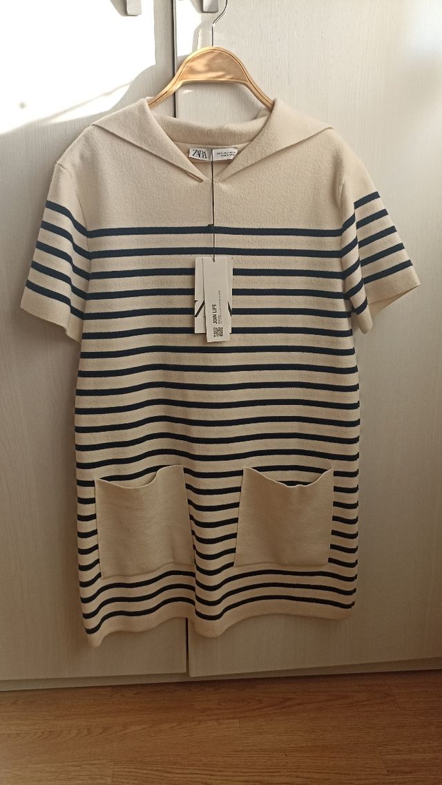 Vestido Zara rayas marineras