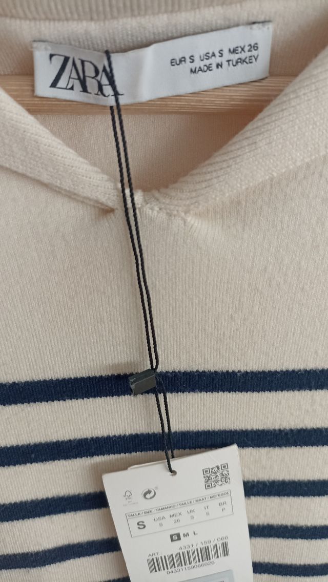 Vestido Zara rayas marineras