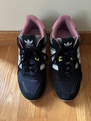Adidas zapatillas negras/rosas 40