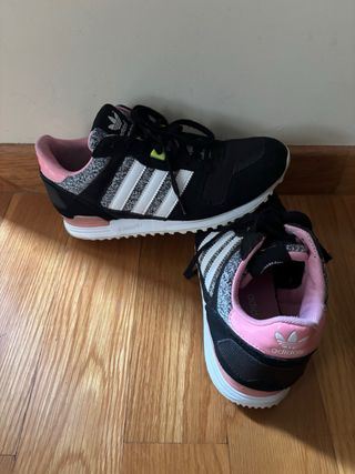 Adidas zapatillas negras/rosas 40