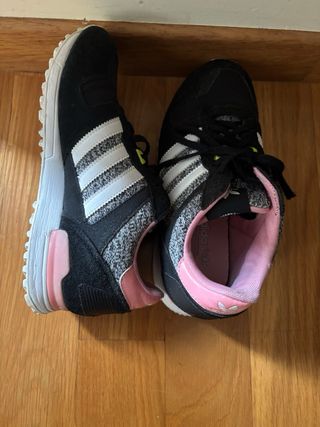 Adidas zapatillas negras/rosas 40