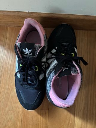 Adidas zapatillas negras/rosas 40