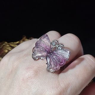 Anillo Mariposa Fluorita